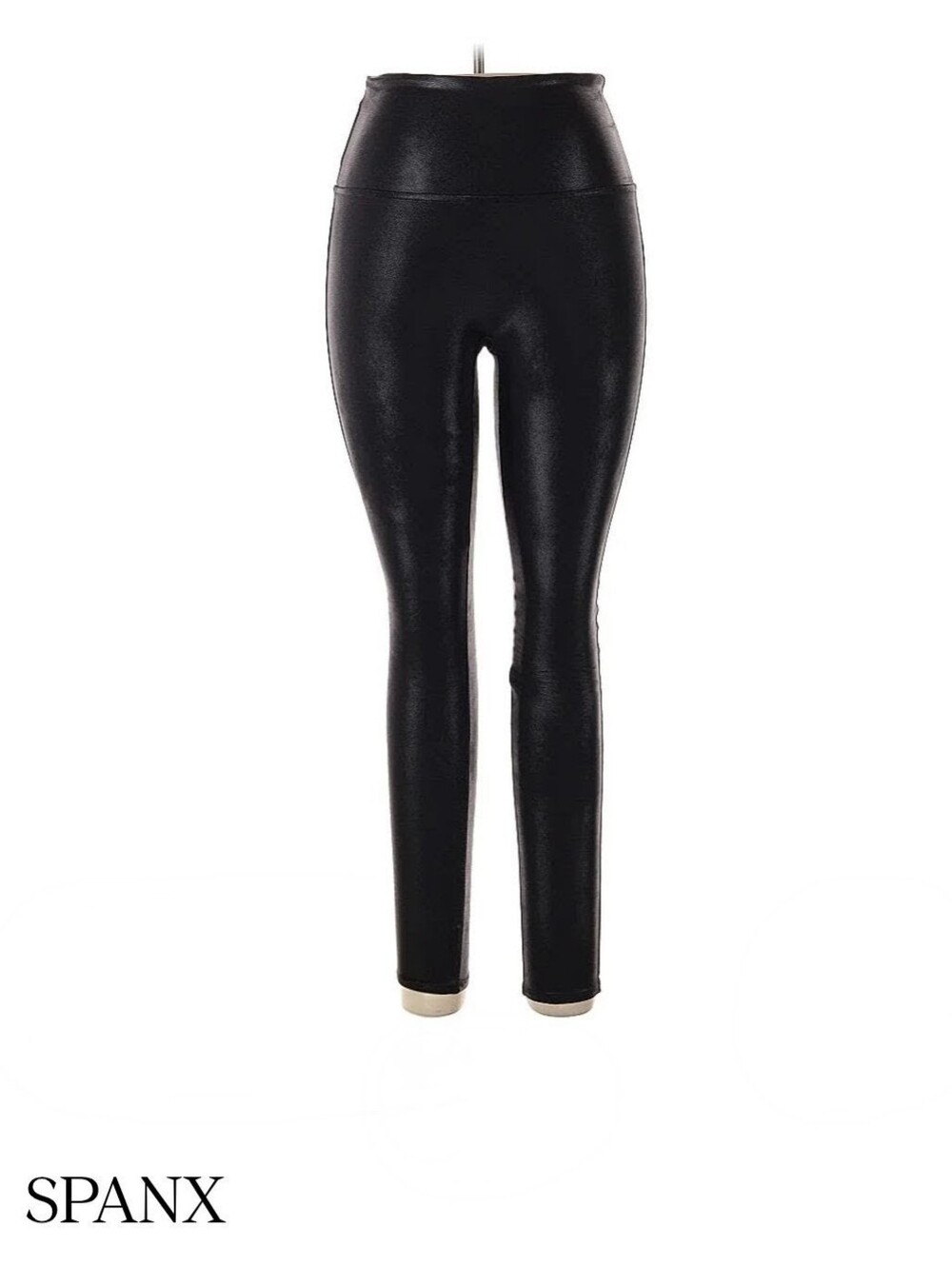 Spanx faux black leather pant